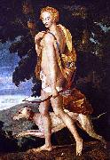 School of Fontainebleau Diana huntress oil painting on canvas